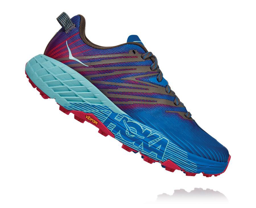 Hoka One One Trailsko Dame - Speedgoat 4 - Blå - 032851WVL